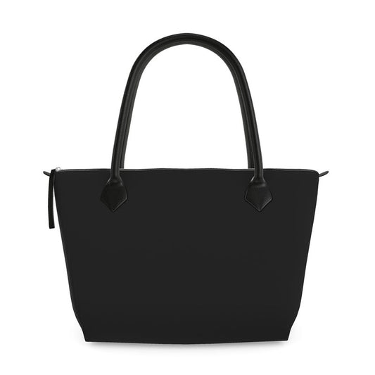 Black Gold Zip Top Handbag