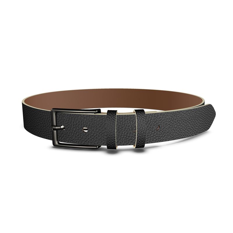 Black Gold Leather Belt