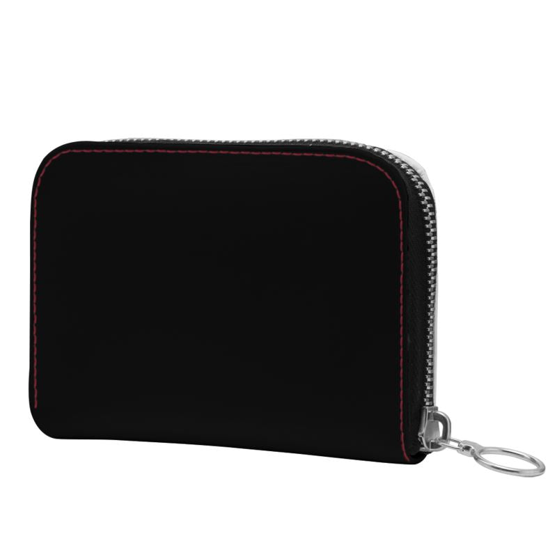 Black Gold Small Leather Zip Purse