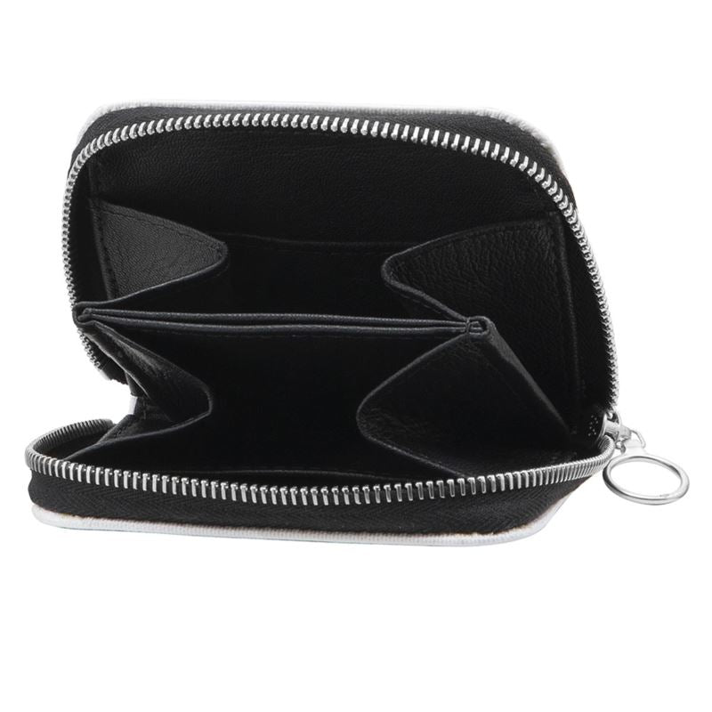 Black Gold Small Leather Zip Purse