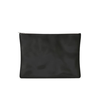 Black Gold Leather Clutch Bag