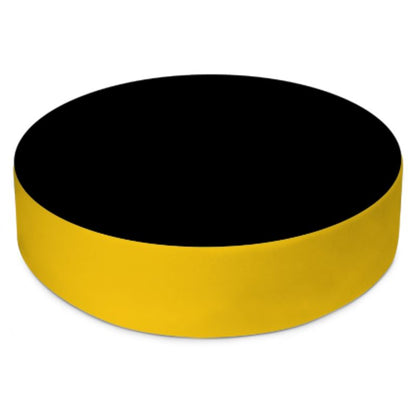 Black Gold Round Floor Cushions