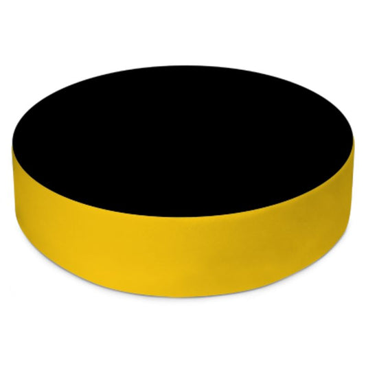 Black Gold Round Floor Cushions