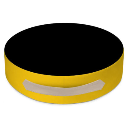 Black Gold Round Floor Cushions