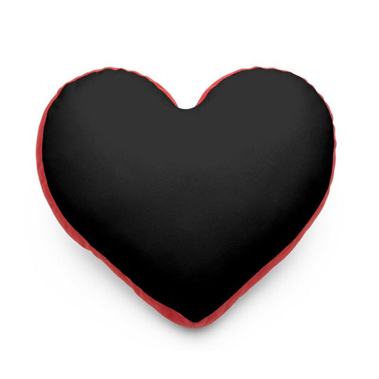 Black Gold Heart Pillow