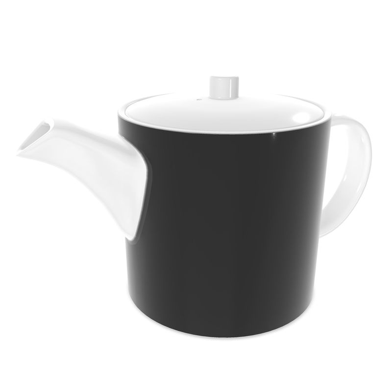 Black Gold Bone China Teapot