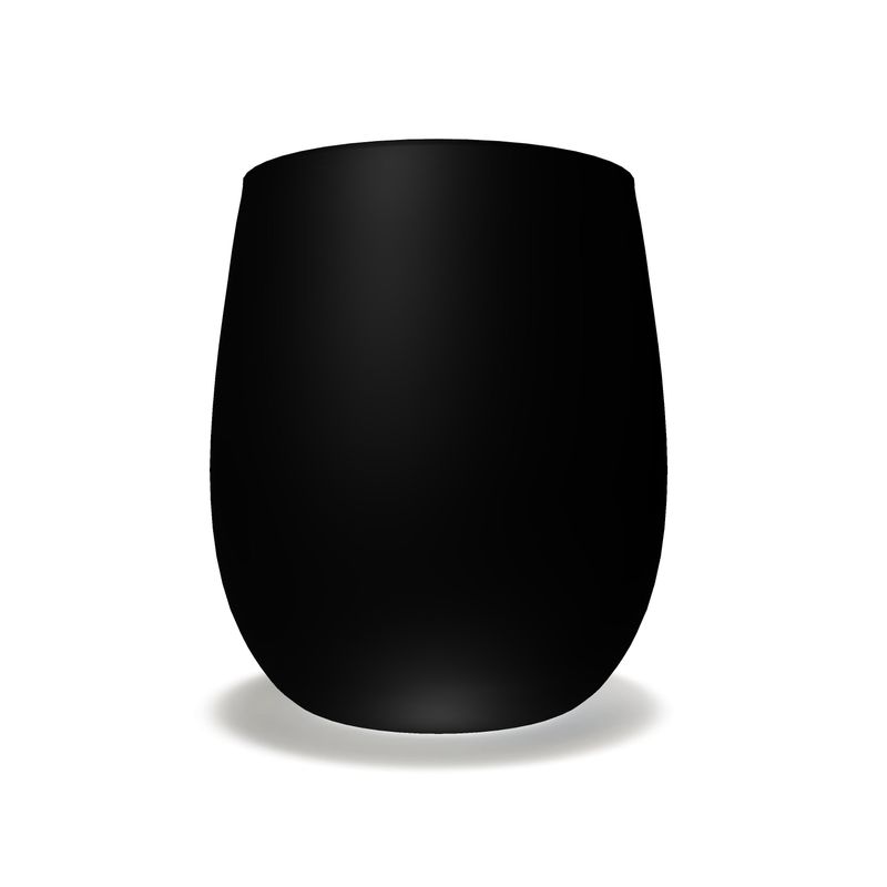 Black Gold Water Glass