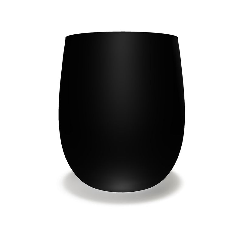 Black Gold Water Glass