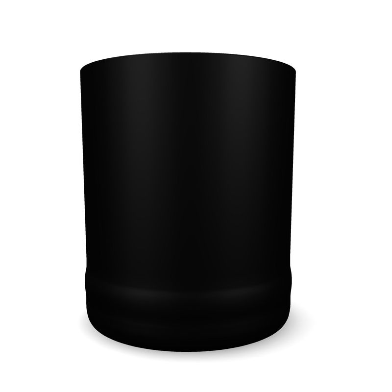 Black Gold Whiskey Glass