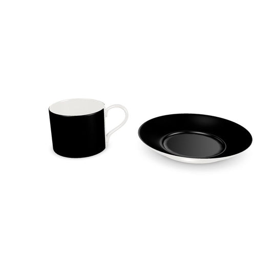 Black Gold Cup and Saucer