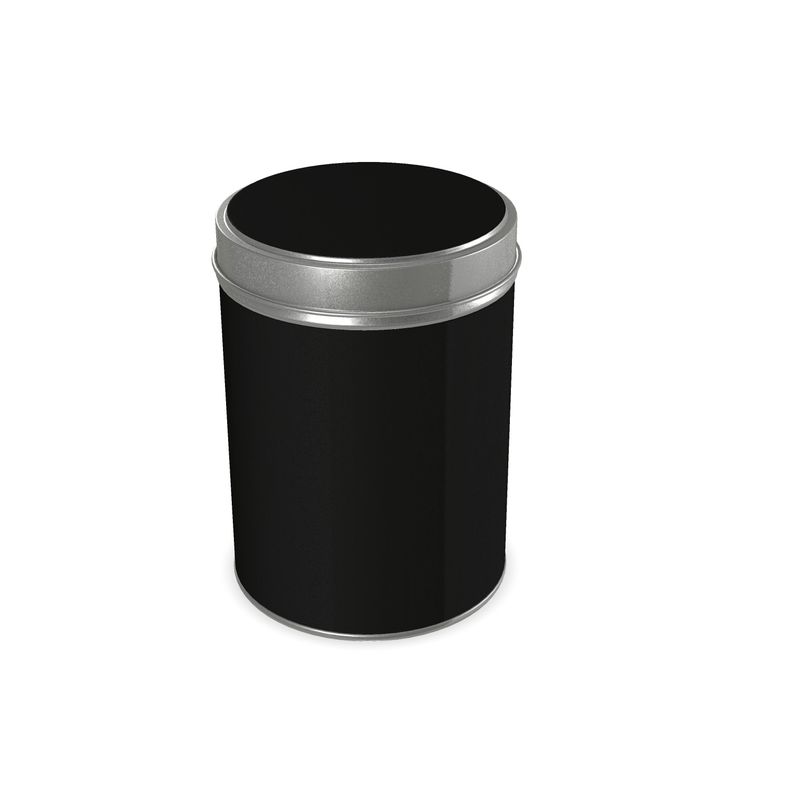 Black Gold Cylinder Tins