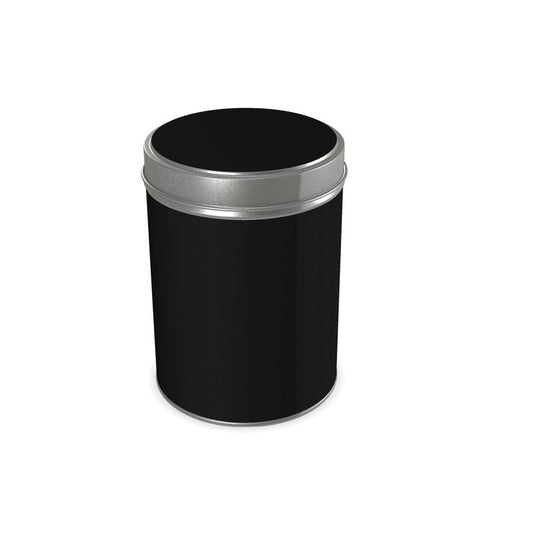 Black Gold Cylinder Tins