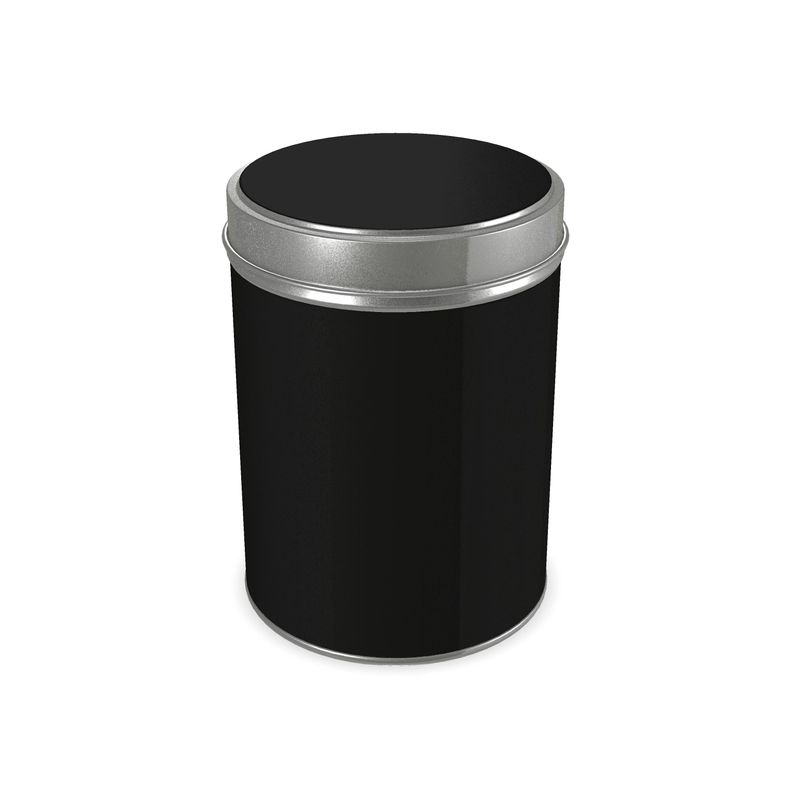 Black Gold Cylinder Tins