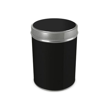 Black Gold Cylinder Tins
