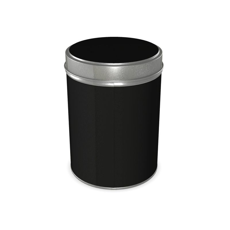 Black Gold Cylinder Tins