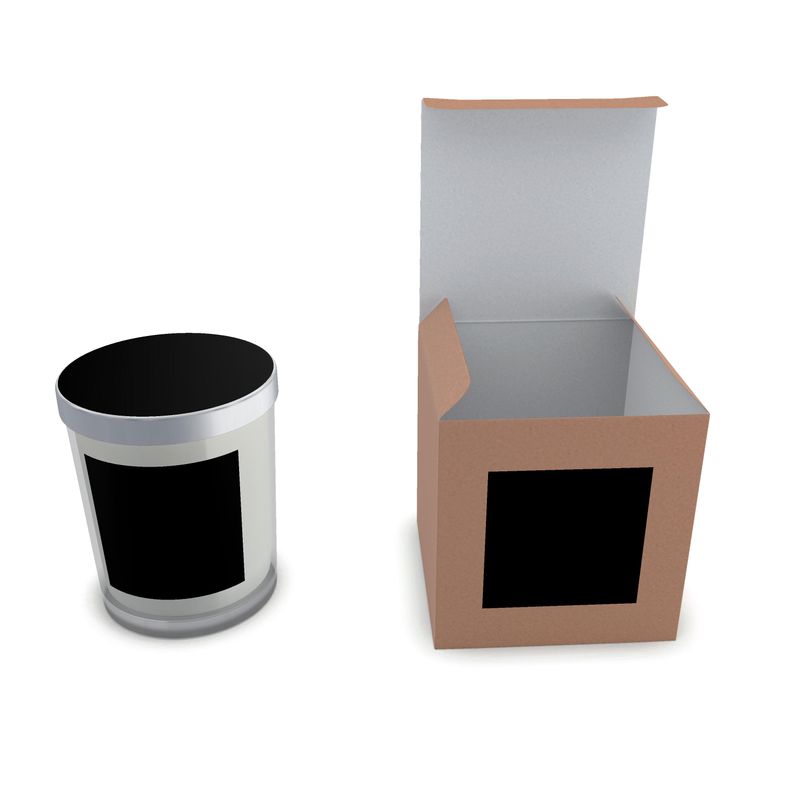 Black Gold Set Candle in Glass