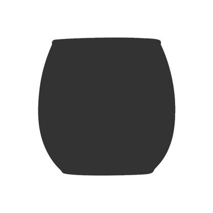 Black Gold Glass Tealight Candle Holder