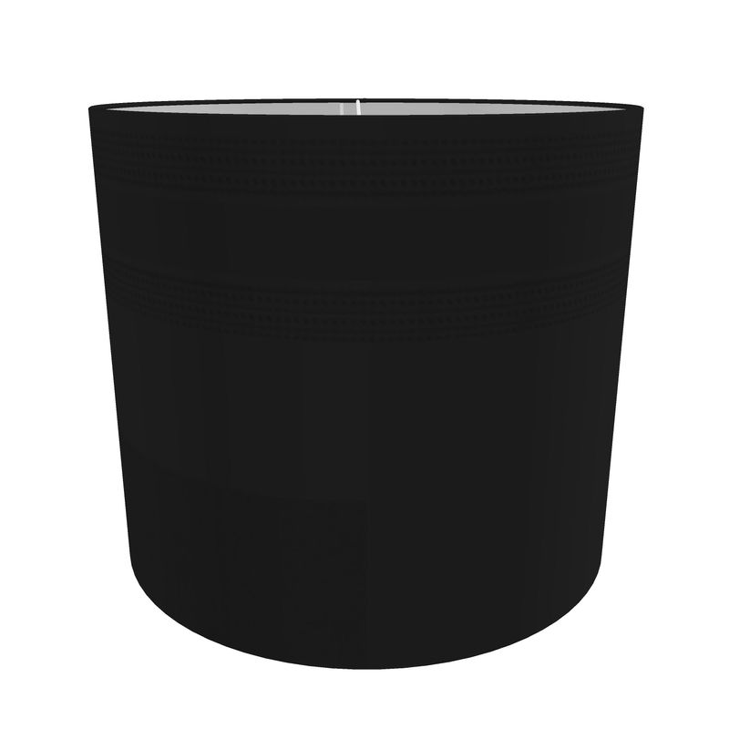Black Gold Drum Lamp Shade
