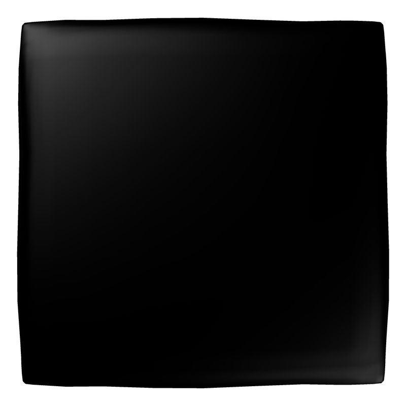 Black Gold Square Pouffe