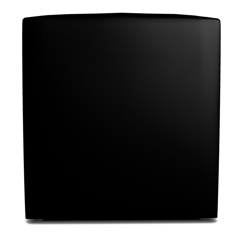 Black Gold Square Pouffe