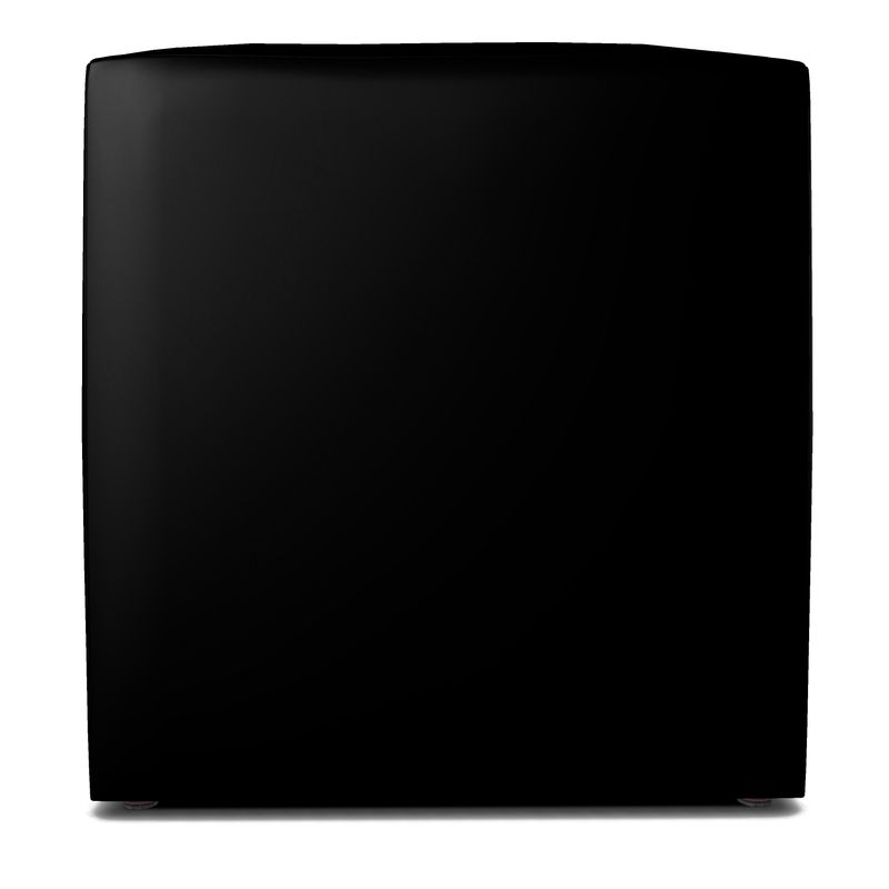 Black Gold Square Pouffe