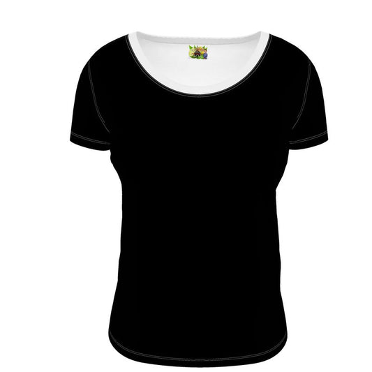 Black Gold Ladies Scoop Neck T-Shirt