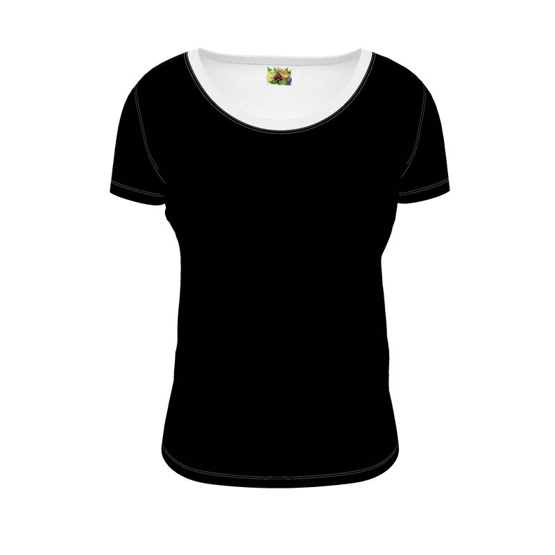 Black Gold Ladies Scoop Neck T-Shirt