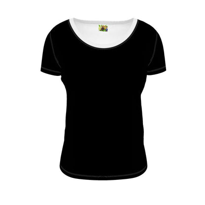 Black Gold Ladies Scoop Neck T-Shirt