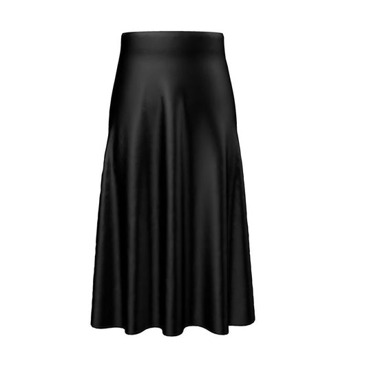 Black Gold Midi Skirt