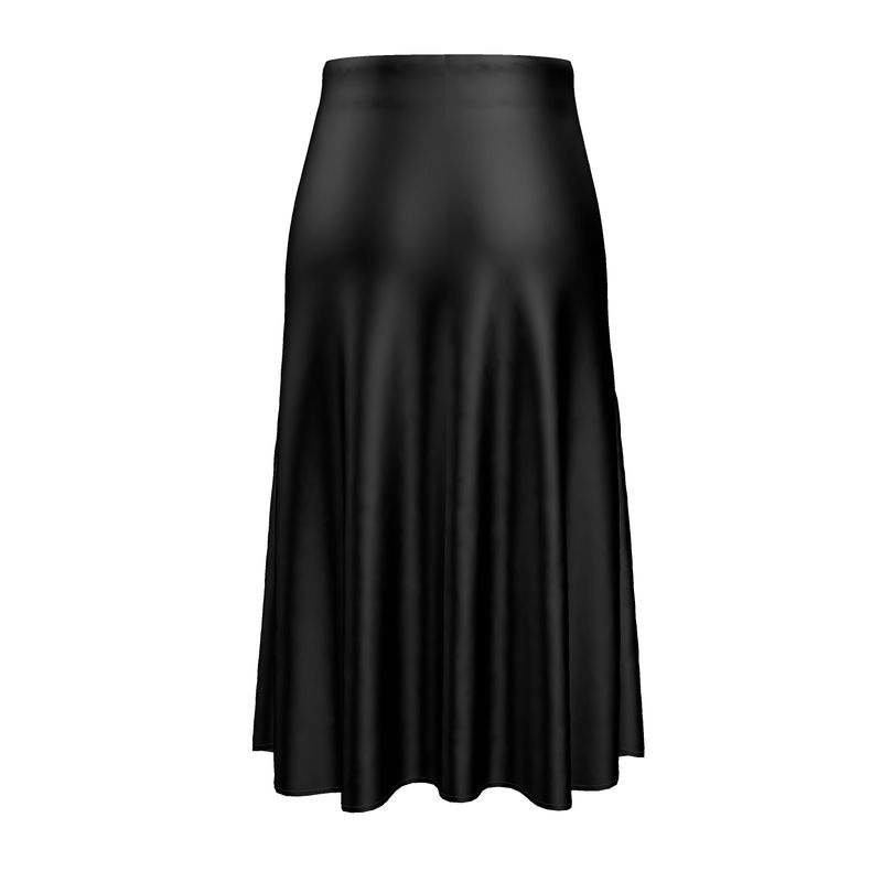 Black Gold Midi Skirt