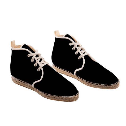 Black Gold Hi Top Espadrilles