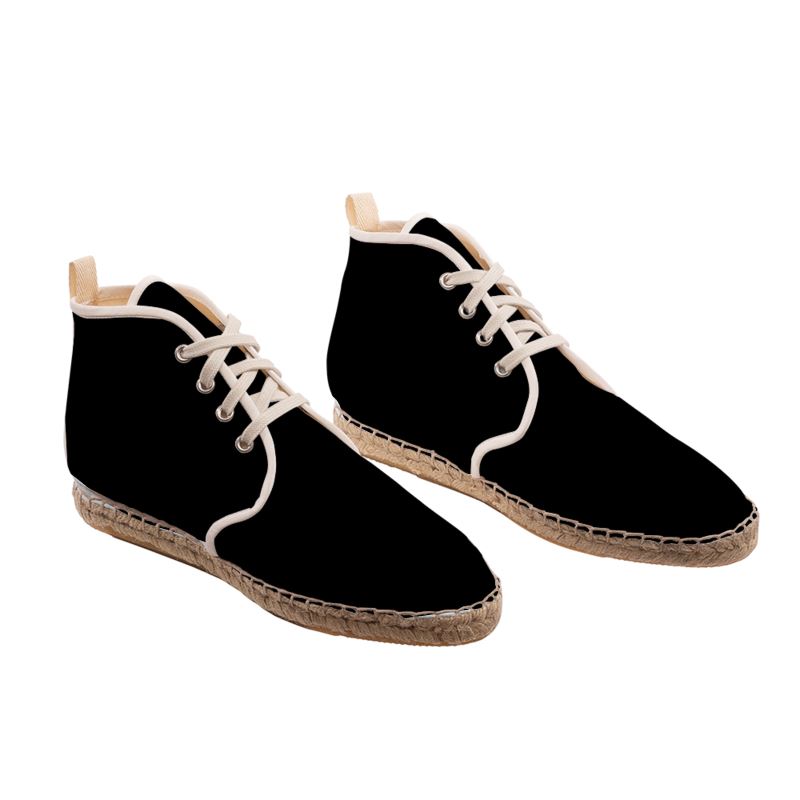 Black Gold Hi Top Espadrilles