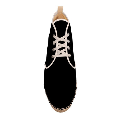 Black Gold Hi Top Espadrilles