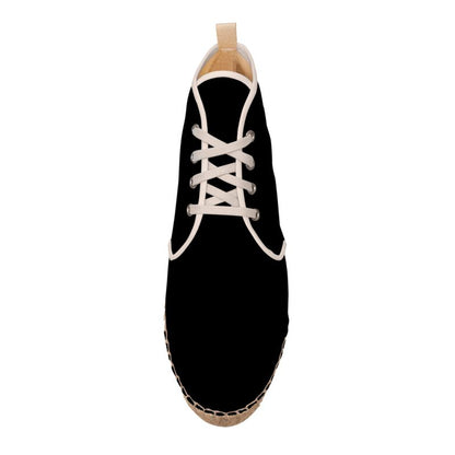 Black Gold Hi Top Espadrilles