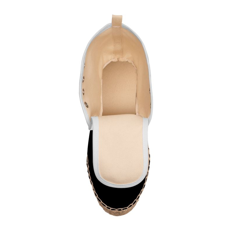 Black Gold Hi Top Espadrilles