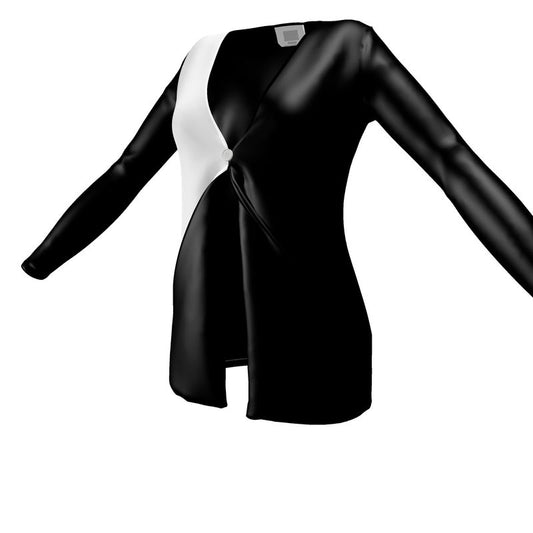 Black Gold Ladies Cardigan With Pockets