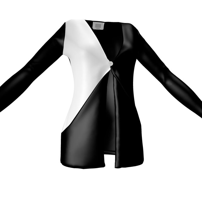 Black Gold Ladies Cardigan With Pockets