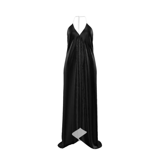Black Gold Halterneck backless dress
