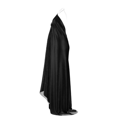 Black Gold Halterneck backless dress