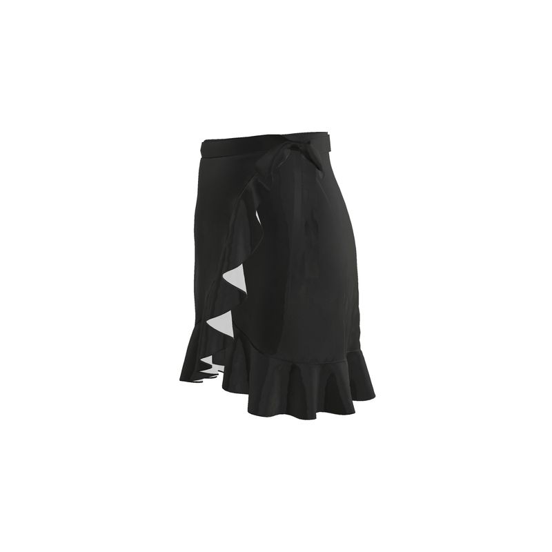 Black Gold Flounce Skirt