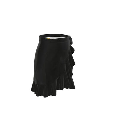 Black Gold Flounce Skirt