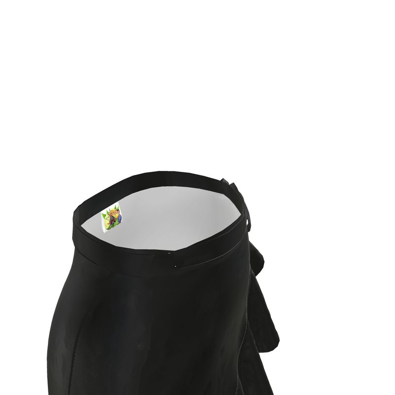 Black Gold Flounce Skirt
