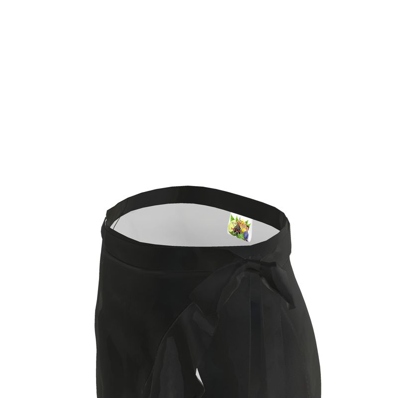 Black Gold Flounce Skirt
