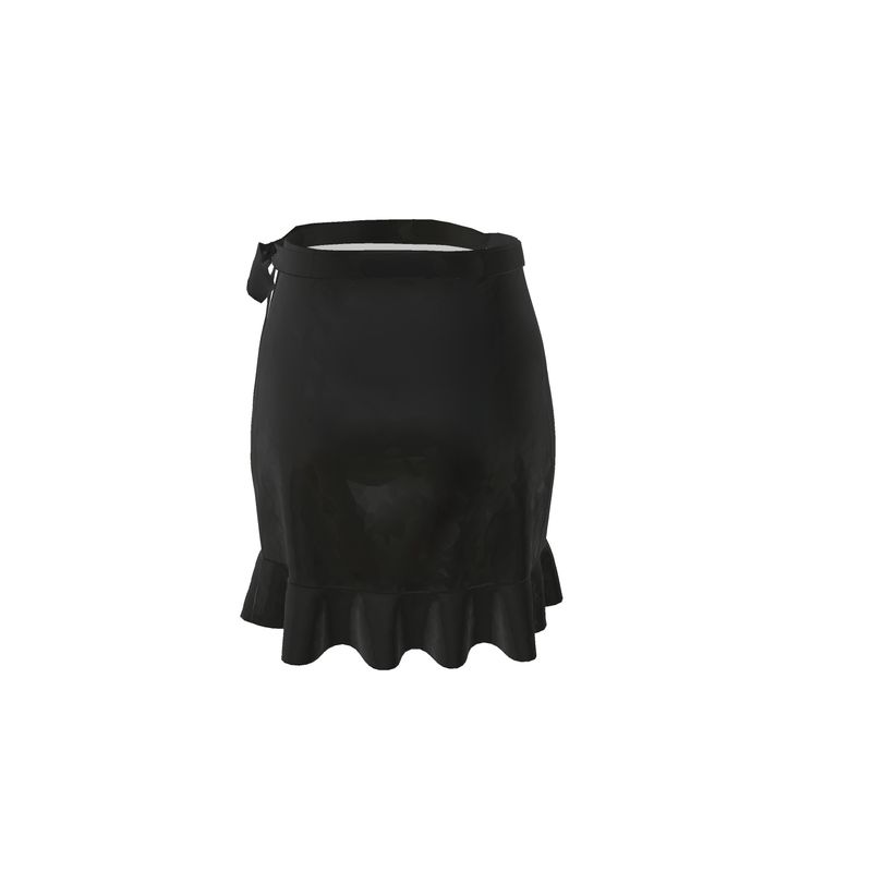 Black Gold Flounce Skirt
