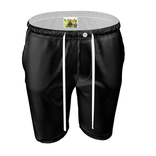 Black  Gold Men's Luxury Pajama Shorts