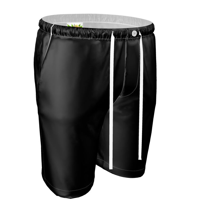 Black  Gold Men's Luxury Pajama Shorts