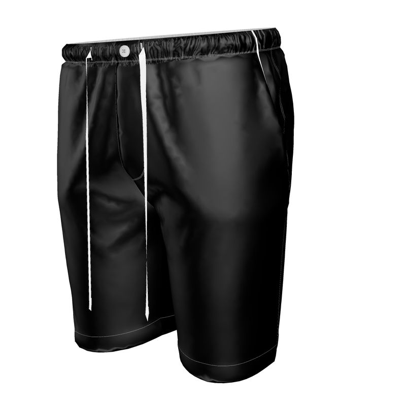Black  Gold Men's Luxury Pajama Shorts