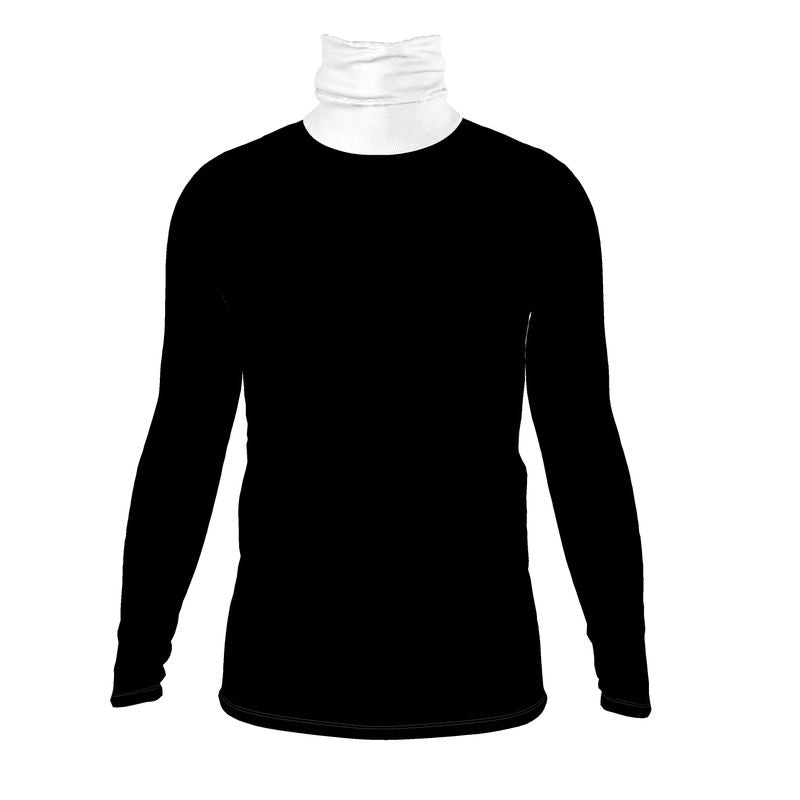 Black Gold Mens slim fit roll neck