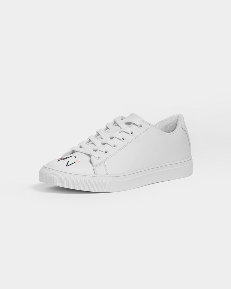 All white 101 Men's Faux-Leather Sneaker