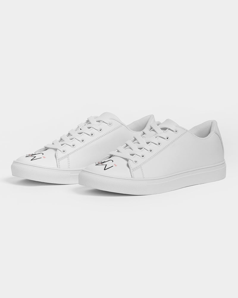 All white 101 Men's Faux-Leather Sneaker